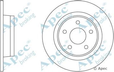 APEC BRAKING dsk2358 -  Тормозной диск
